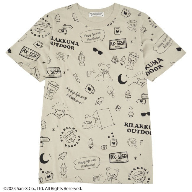 リラックマ アウトドア Tシャツ 半袖 春夏 Rilakkuma San-x rk1132-299
