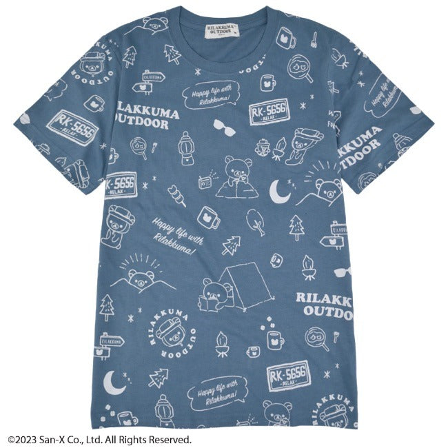 リラックマ アウトドア Tシャツ 半袖 春夏 Rilakkuma San-x rk1132-299