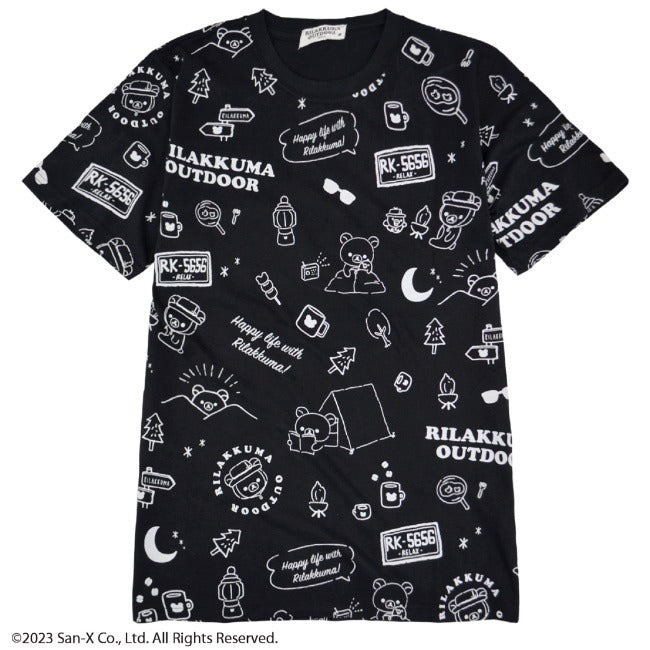 リラックマ アウトドア Tシャツ 半袖 春夏 Rilakkuma San-x rk1132-299