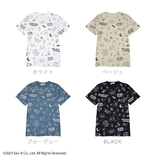 リラックマ アウトドア Tシャツ 半袖 春夏 Rilakkuma San-x rk1132-299