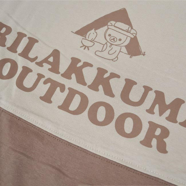 リラックマ アウトドア ドロップショルダー Tシャツ 半袖 Rilakkuma rk1132-300