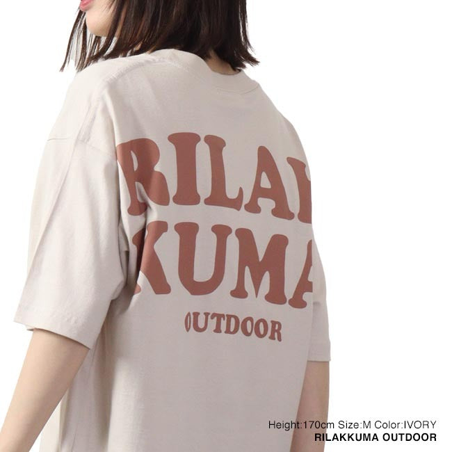 リラックマ サンエックス Tシャツ 半袖 トップス ドロップショルダー プリント San-X rk1132-301