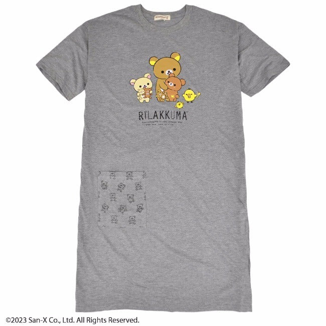 リラックマ スーパービッグ Tシャツ 半袖 ビッグシャツ ワンピース サンエックス San-x rk1132-313