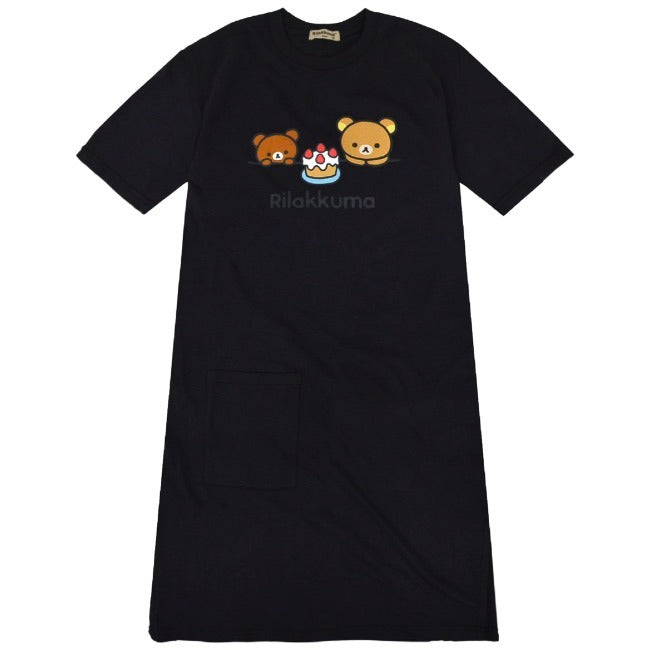 リラックマ サンエックス プリント キャラクター トップス Tシャツ 半袖 BIG ポケット オーバーサイズ San-X rk1142-227