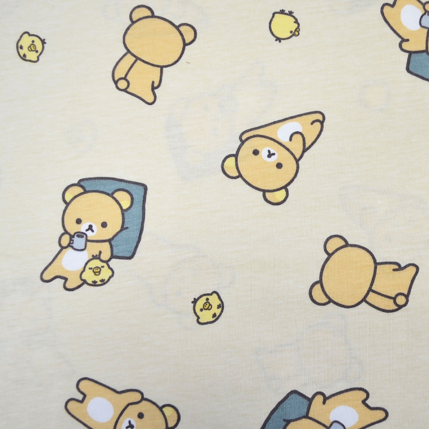 リラックマ プリントTシャツ 半袖 サンエックス 春夏 天竺 総柄 Rilakkuma rk1152-164
