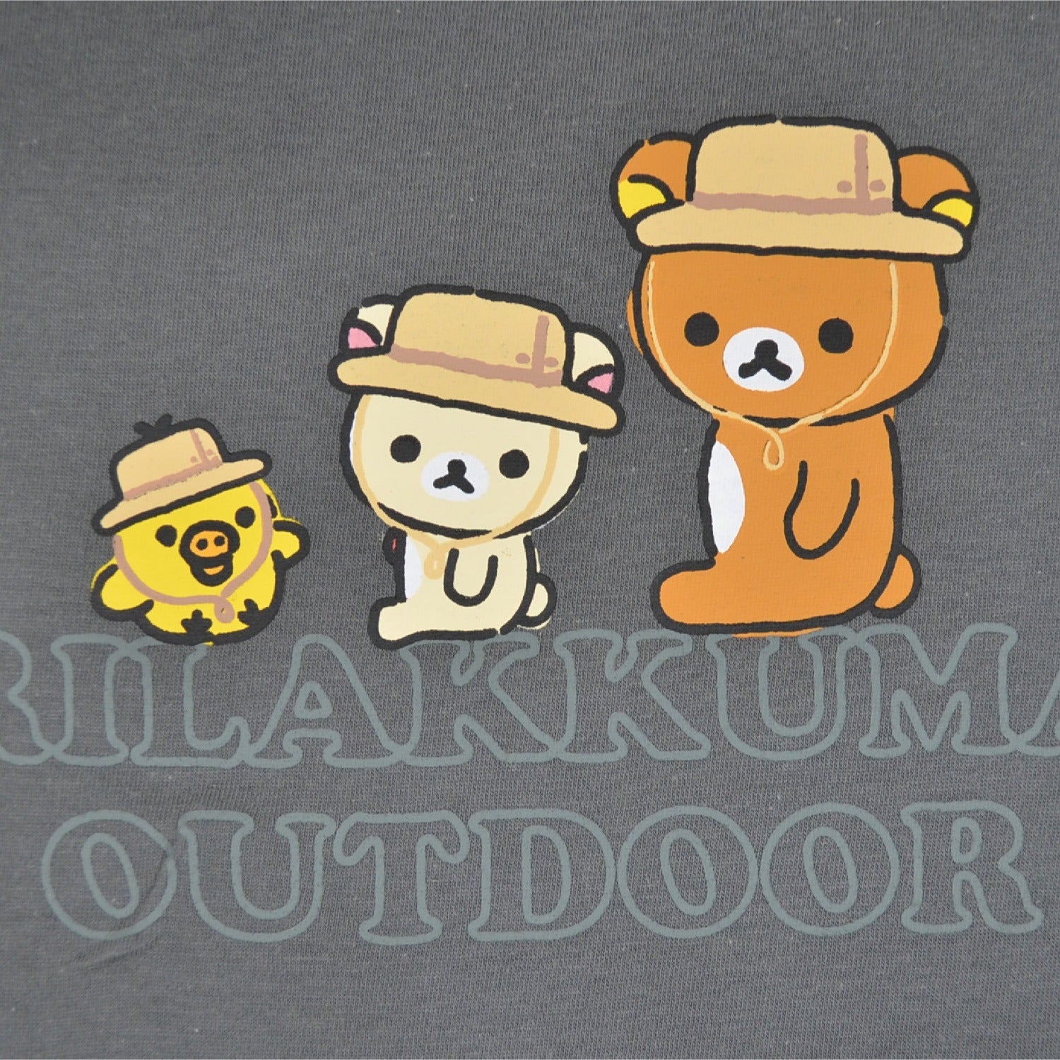 リラックマ アウトドア プリント裾 バルーン 半袖 Tシャツ 春夏 Rilakkuma San-X rk1152-171