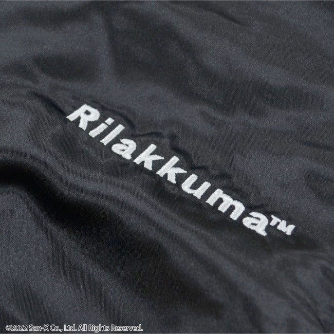 リラックマ スカジャン キイロイトリ 刺繍 バック 長袖 アウター サンエックス サテン 冬 M L LL rk1823-739
