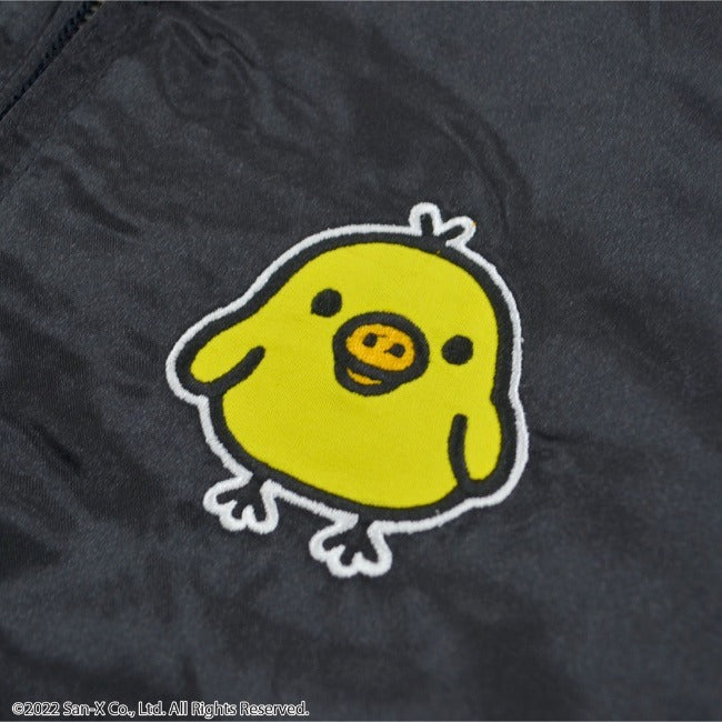 リラックマ スカジャン キイロイトリ 刺繍 バック 長袖 アウター サンエックス サテン 冬 M L LL rk1823-739