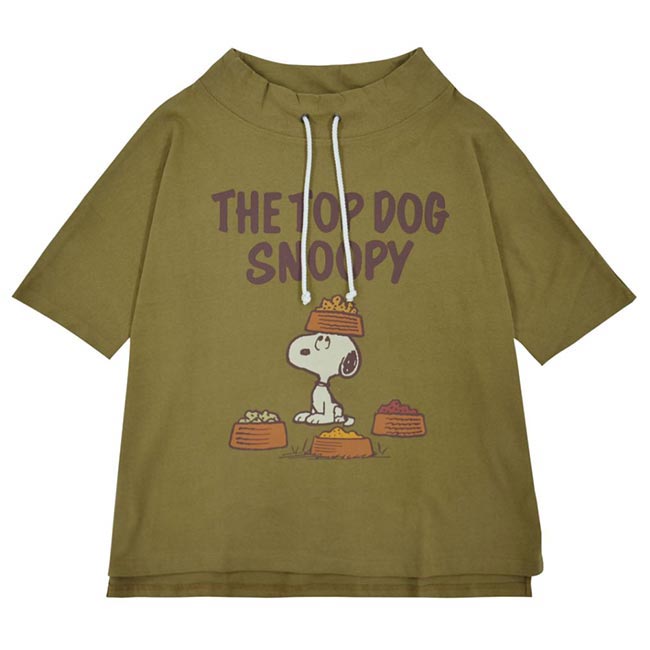 スヌーピー Tシャツ ドルマン PEANUTS スウェット ドルマン レディース スタンド カラー 夏 ピーナッツ 女性用 カジュアル キャラクター グッズ s1112-245sp