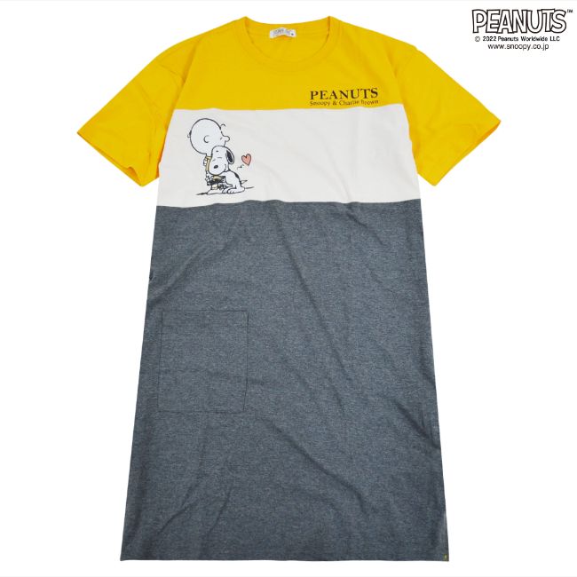 スヌーピー BIG Tシャツ PEANUT ポケット付き プリント チャーリーブラウン S M L s1112-247sp
