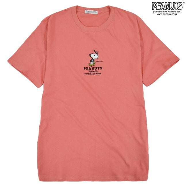 スヌーピー Tシャツ 半袖 ワンポイント 刺繍 SNOOPY PEANUTS s1132-151sp