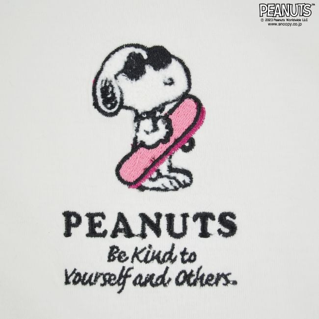 スヌーピー Tシャツ 半袖 ワンポイント 刺繍 SNOOPY PEANUTS s1132-151sp