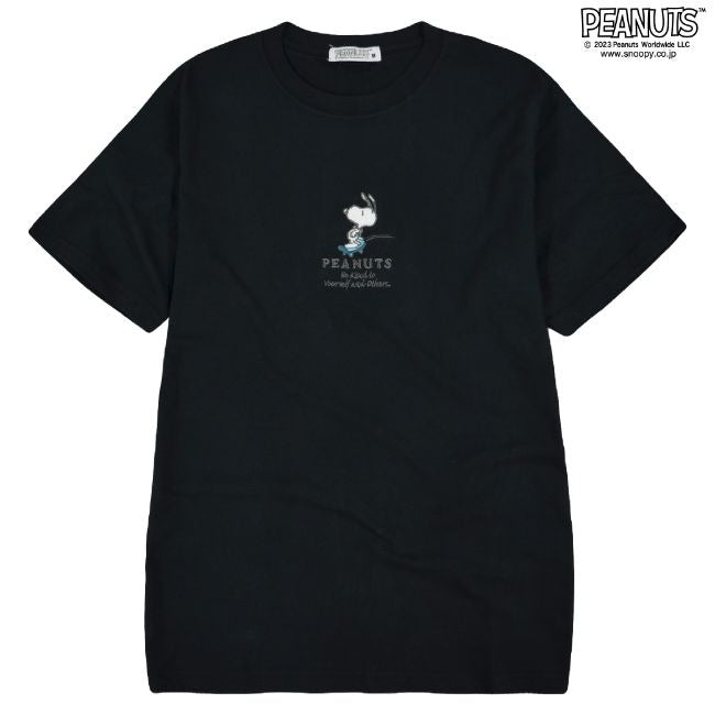 スヌーピー Tシャツ 半袖 ワンポイント 刺繍 SNOOPY PEANUTS s1132-151sp