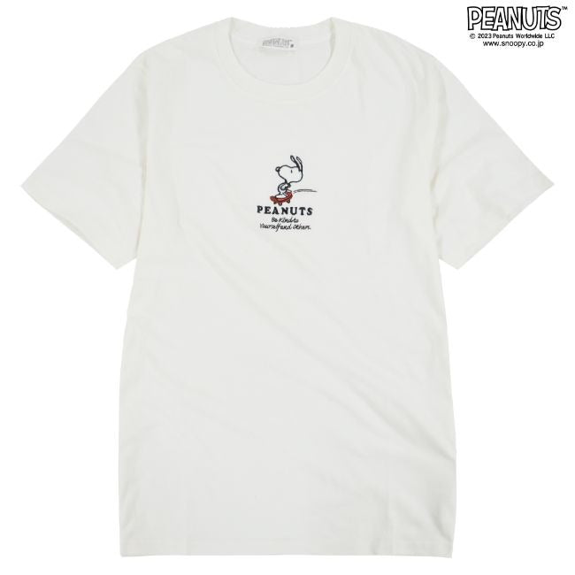 スヌーピー Tシャツ 半袖 ワンポイント 刺繍 SNOOPY PEANUTS s1132-151sp