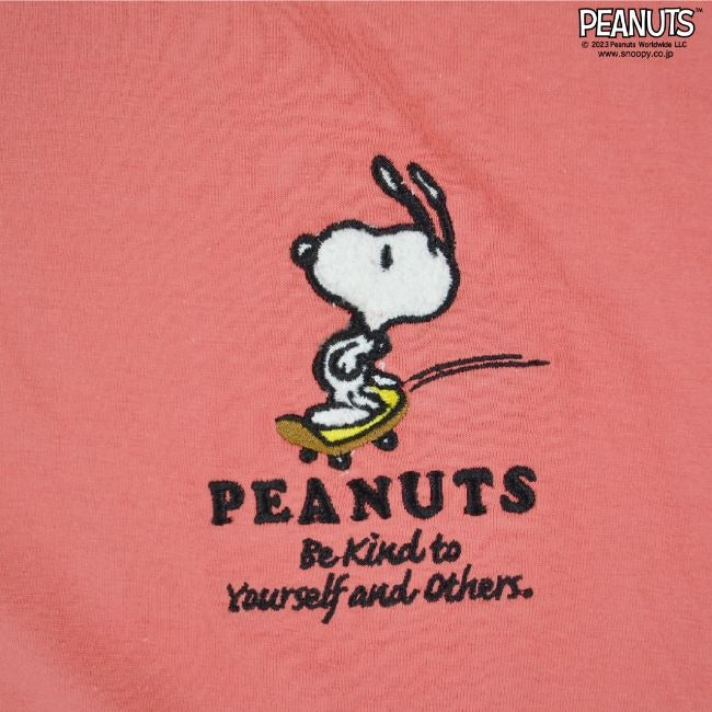 スヌーピー Tシャツ 半袖 ワンポイント 刺繍 SNOOPY PEANUTS s1132-151sp