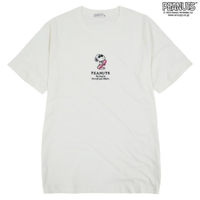 スヌーピー Tシャツ 半袖 ワンポイント 刺繍 SNOOPY PEANUTS s1132-151sp