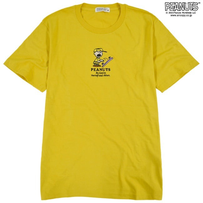 スヌーピー Tシャツ トップス 半袖 オラフ チャーリーブラウン 刺繍 SNOOPY PEANUTS s1132-152sp