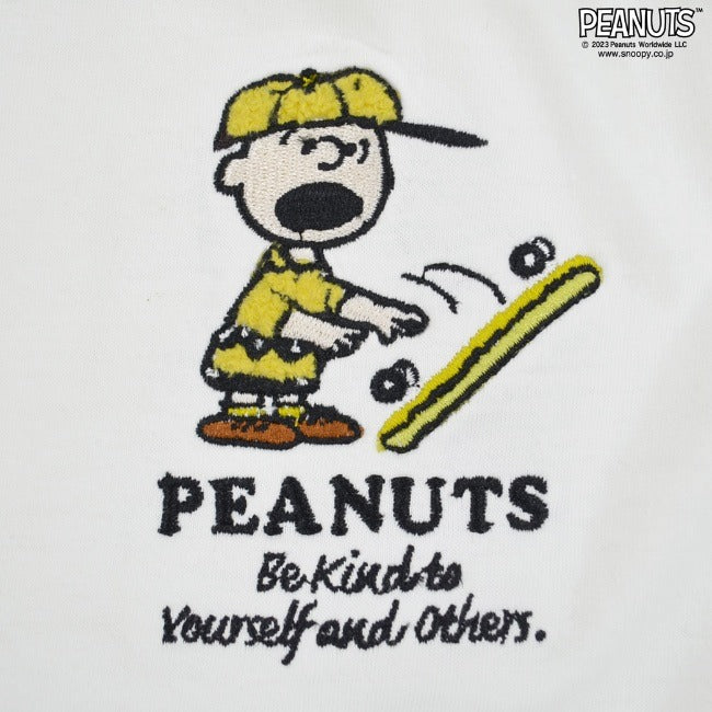 スヌーピー Tシャツ トップス 半袖 オラフ チャーリーブラウン 刺繍 SNOOPY PEANUTS s1132-152sp