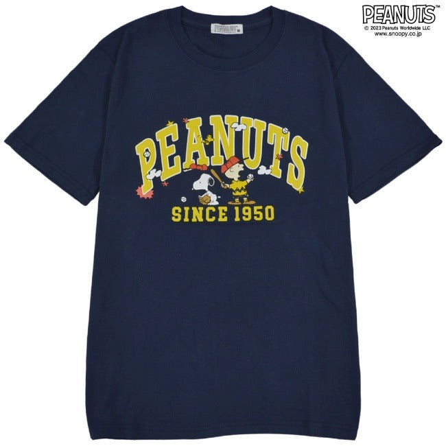 スヌーピー チャーリー・ブラウン Tシャツ 半袖 ロゴ 野球 宇宙 プリント SNOOPY PEANUTS s1132-157sp