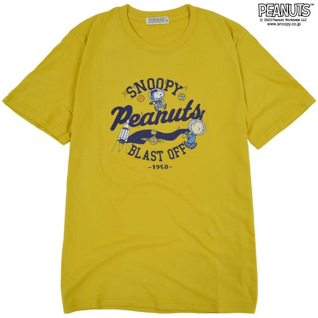 スヌーピー チャーリー・ブラウン Tシャツ 半袖 ロゴ 野球 宇宙 プリント SNOOPY PEANUTS s1132-157sp