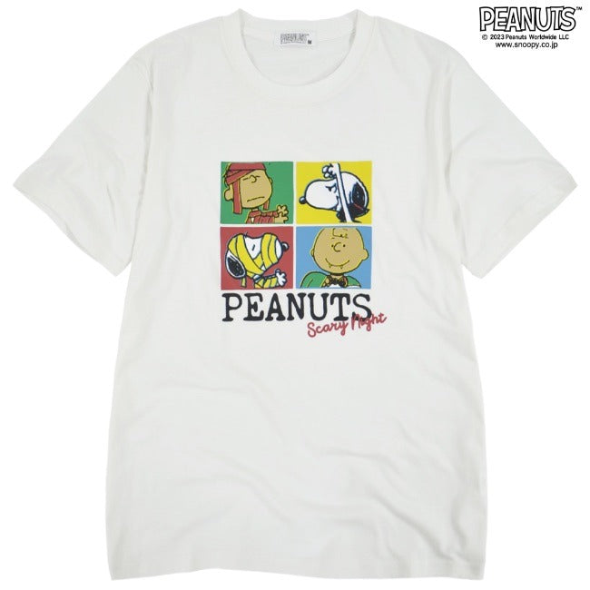 スヌーピー トップス Tシャツ 半袖 プリント チャーリーブラウン カラフル ホラー ハロウィン モンスター SNOOPY PEANUTS s1132-158sp
