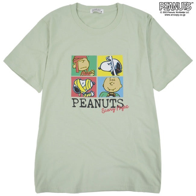 スヌーピー トップス Tシャツ 半袖 プリント チャーリーブラウン カラフル ホラー ハロウィン モンスター SNOOPY PEANUTS s1132-158sp