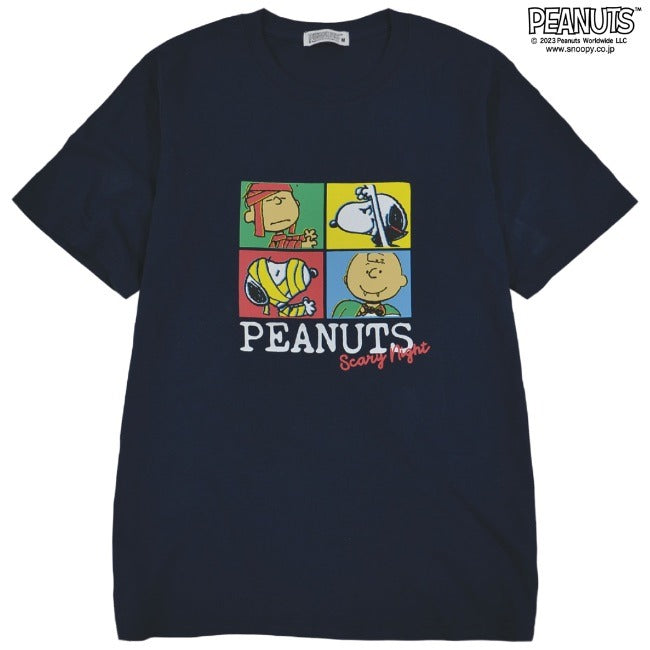 スヌーピー トップス Tシャツ 半袖 プリント チャーリーブラウン カラフル ホラー ハロウィン モンスター SNOOPY PEANUTS s1132-158sp