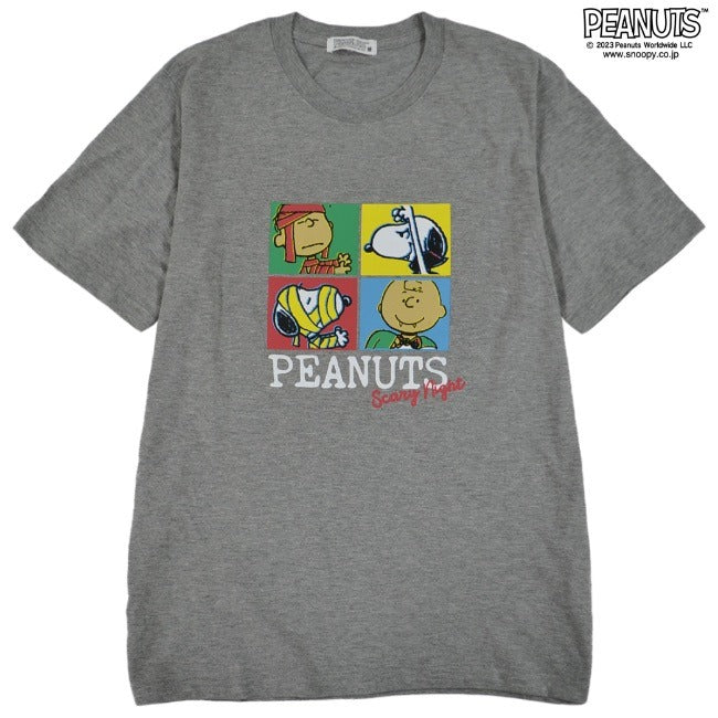 スヌーピー トップス Tシャツ 半袖 プリント チャーリーブラウン カラフル ホラー ハロウィン モンスター SNOOPY PEANUTS s1132-158sp