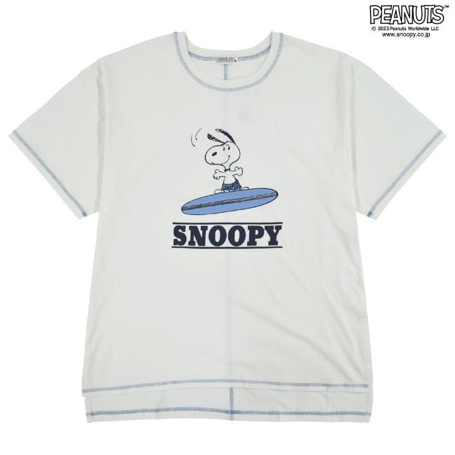スヌーピー Tシャツ 半袖 サーフ 夏 プリント SNOOPY PEANUTS s1132-160sp