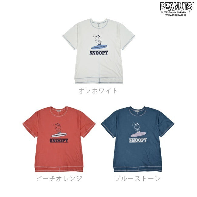 スヌーピー Tシャツ 半袖 サーフ 夏 プリント SNOOPY PEANUTS s1132-160sp