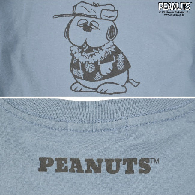 スヌーピー Tシャツ トップス 半袖 ハワイアン プリント SNOOPY PEANUTS s1132-162sp