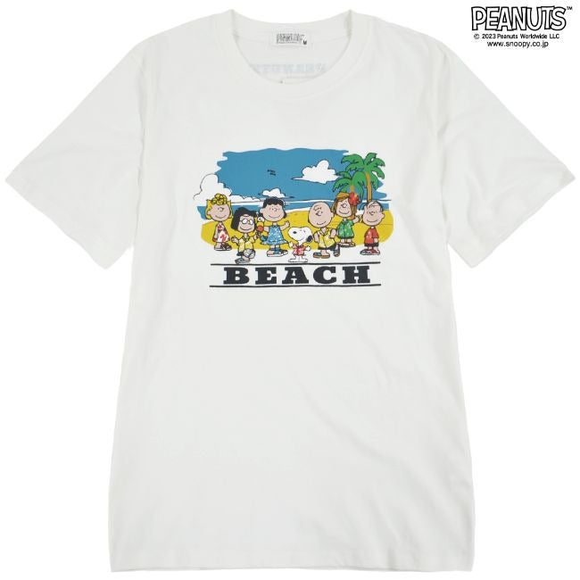 スヌーピー Tシャツ トップス アロハ プリント 半袖 ロゴ サマー 夏 SNOOPY PEANUTS s1132-164sp