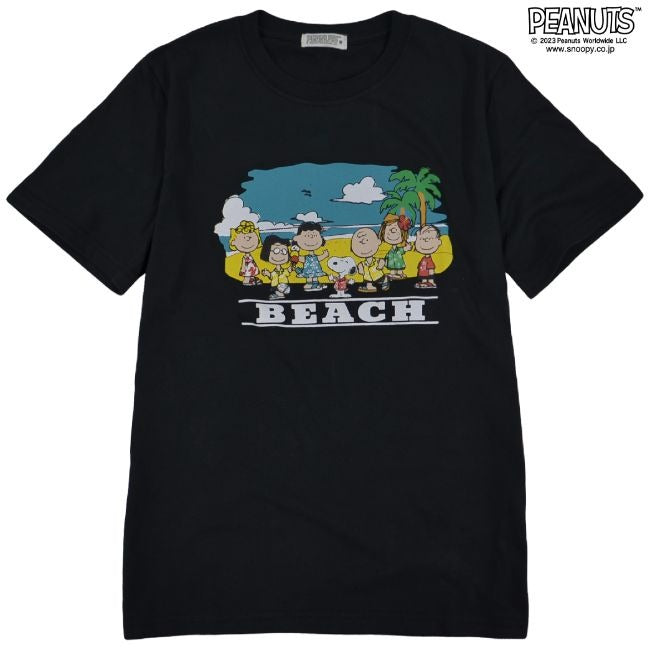 スヌーピー Tシャツ トップス アロハ プリント 半袖 ロゴ サマー 夏 SNOOPY PEANUTS s1132-164sp