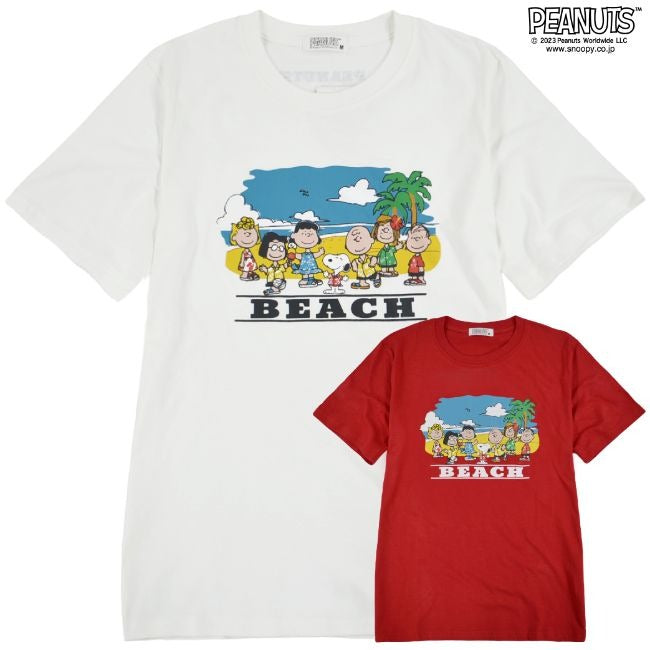 スヌーピー Tシャツ トップス アロハ プリント 半袖 ロゴ サマー 夏 SNOOPY PEANUTS s1132-164sp
