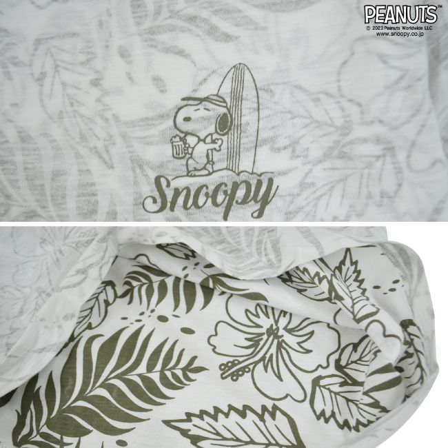 スヌーピー トップス Tシャツ 半袖 プリント ジョークール サーフ 夏 SNOOPY PEANUTS JOECOOL s1132-167sp