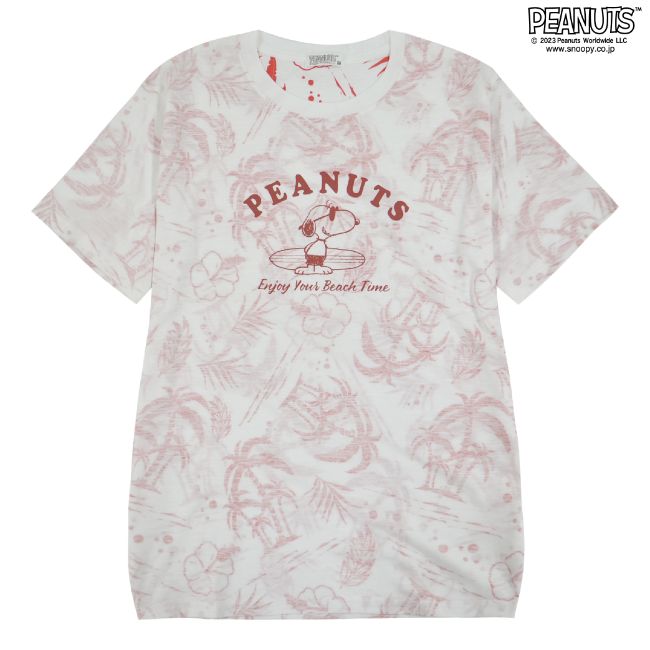 スヌーピー トップス Tシャツ 半袖 プリント ジョークール サーフ 夏 SNOOPY PEANUTS JOECOOL s1132-167sp