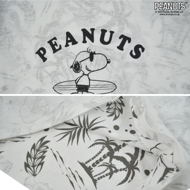 スヌーピー トップス Tシャツ 半袖 プリント ジョークール サーフ 夏 SNOOPY PEANUTS JOECOOL s1132-167sp
