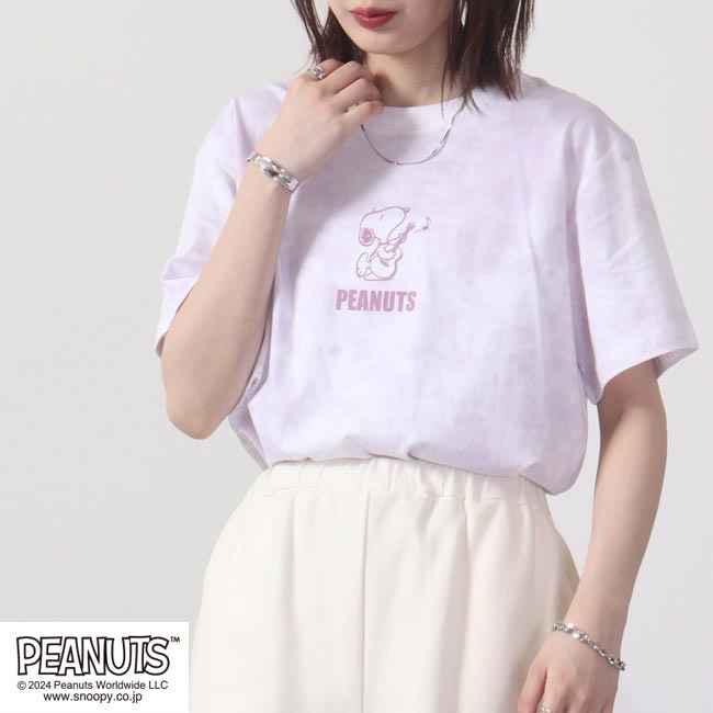 スヌーピー 半袖 タイダイ柄 春夏 PEANUTS SNOOPY s1132-169sp
