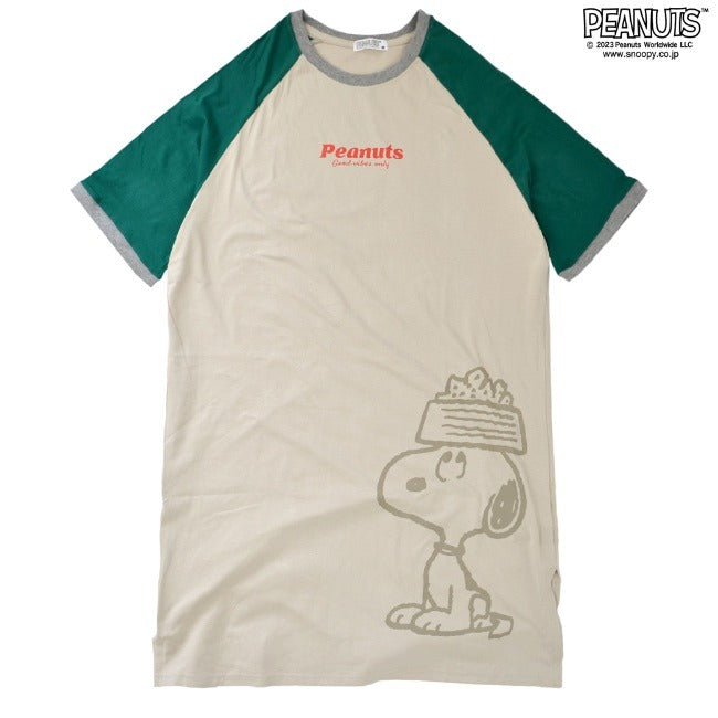 スヌーピー ラグラン スーパーBIGシャツ ピーナッツ PEANUTS s1132-174sp