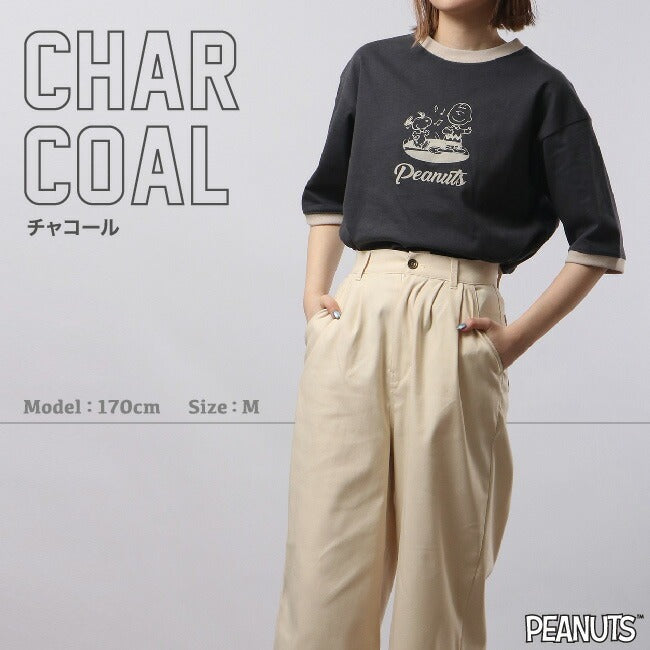 スヌーピー フレンズ ドロップショルダー SNOOPY PEANUTS 半袖 Tシャツ プリントTシャツ s1132-181sp