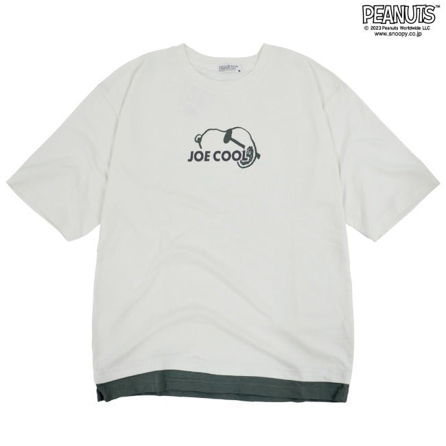 スヌーピー ジョークール ドロップショルダー Tシャツ 半袖 レイヤード SNOOPY JOECOOL PEANUTS s1132-186sp
