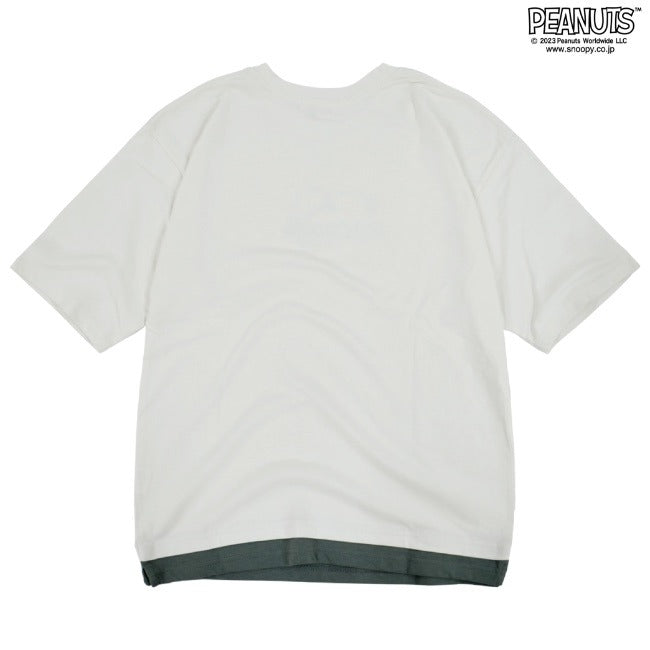 スヌーピー ジョークール ドロップショルダー Tシャツ 半袖 レイヤード SNOOPY JOECOOL PEANUTS s1132-186sp