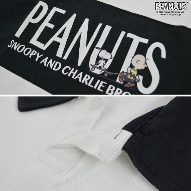 スヌーピー ポロシャツ シャツ 半袖 ロゴ 刺繍 プリント SNOOPY PEANUTS 天竺 s1132-190sp