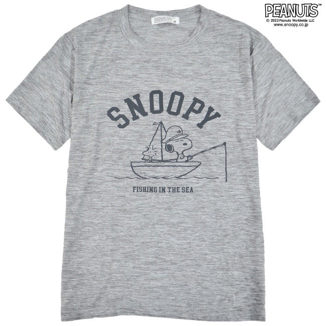 スヌーピー Tシャツ 半袖 トップス ドライ マリン プリント SNOOPY PEANUTS s1132-193sp