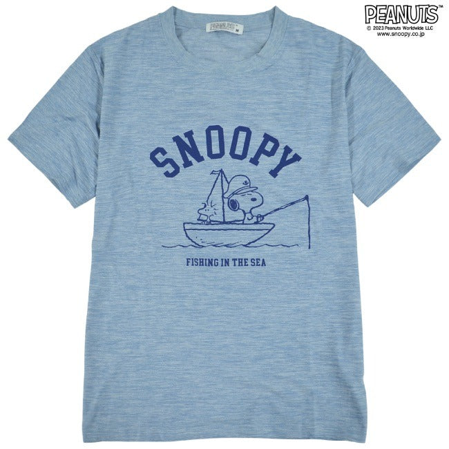 スヌーピー Tシャツ 半袖 トップス ドライ マリン プリント SNOOPY PEANUTS s1132-193sp