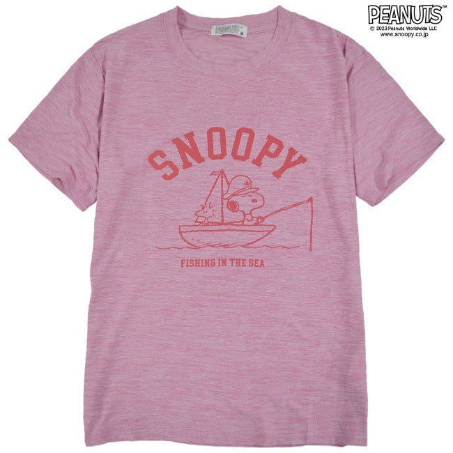 スヌーピー Tシャツ 半袖 トップス ドライ マリン プリント SNOOPY PEANUTS s1132-193sp