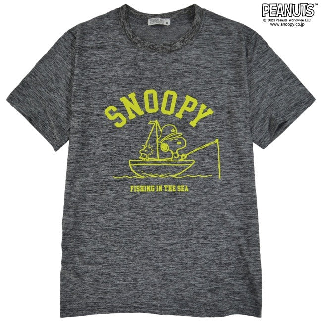 スヌーピー Tシャツ 半袖 トップス ドライ マリン プリント SNOOPY PEANUTS s1132-193sp