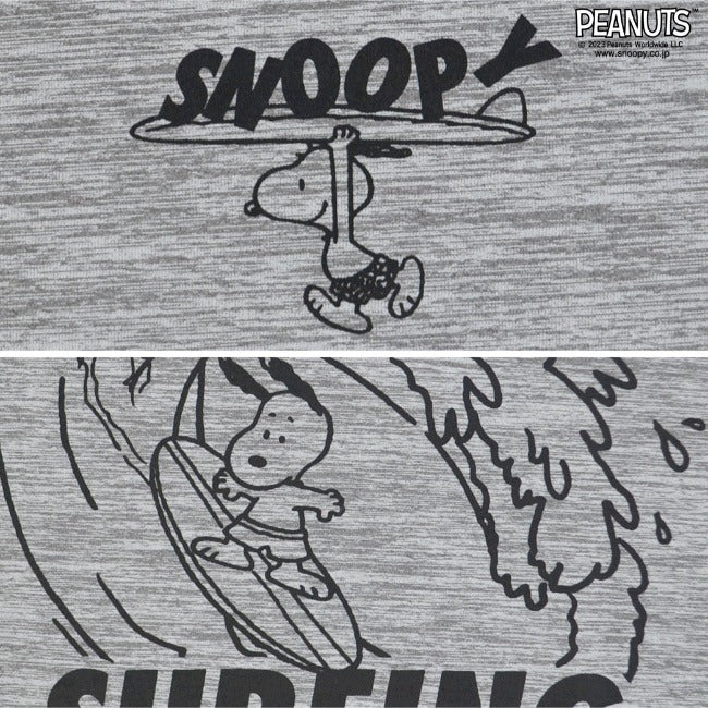 スヌーピー Tシャツ 半袖 トップス サーフ ドライ プリント SNOOPY PEANUTS s1132-195sp