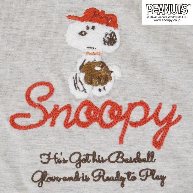 スヌーピー ピーナッツ Tシャツ トップス 半袖 刺繍 SNOOPY PEANUTS s1132-228sp