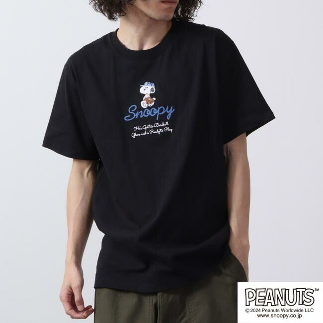 スヌーピー ピーナッツ Tシャツ トップス 半袖 刺繍 SNOOPY PEANUTS s1132-228sp